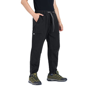 POCKETS FLEECE ZIPPER PANTS