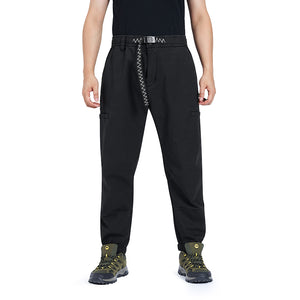 POCKETS FLEECE ZIPPER PANTS