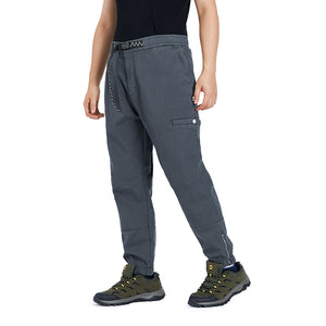 POCKETS FLEECE ZIPPER PANTS