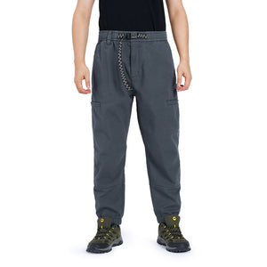 POCKETS FLEECE ZIPPER PANTS