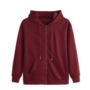 WOMEN'S ESSENTIAL FULL ZIP POCKET  HOODIES