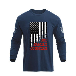 USA FLAG GFC GRAPHIC LONG SLEEVE T-SHIRT