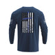 USA FLAG CROSS GRAPHIC LONG SLEEVE T-SHIRT