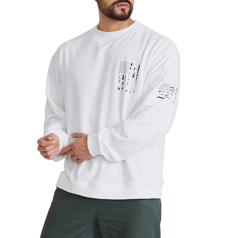 USA FLAG CROSS SWEATSHIRT