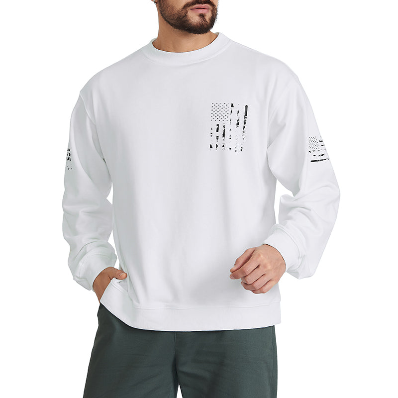 USA FLAG CROSS SWEATSHIRT