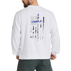 USA FLAG CROSS SWEATSHIRT