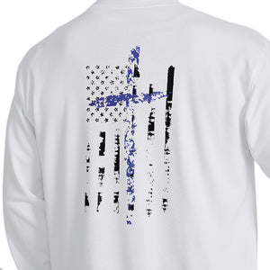 USA FLAG CROSS SWEATSHIRT