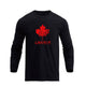 CANADIAN MAPLE LEAF GRAPHIC LONG SLEEVE T-SHIRT