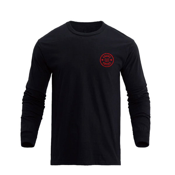 CANADIAN STAMP  GRAPHIC LONG SLEEVE T-SHIRT