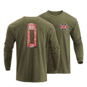 U.K FLAG GRAPHIC LONG SLEEVE T-SHIRT