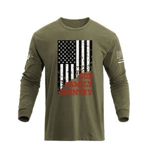 USA FLAG GFC GRAPHIC LONG SLEEVE T-SHIRT