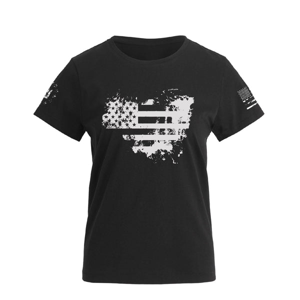 WOMEN'S USA FLAG GRAPHIC TEE