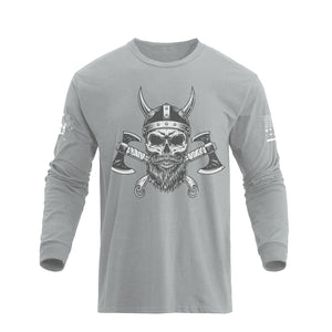 SKULL WARRIOR GRAPHIC LONG SLEEVE T-SHIRT