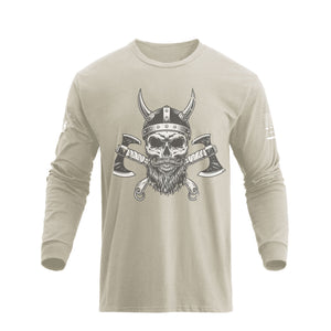 SKULL WARRIOR GRAPHIC LONG SLEEVE T-SHIRT