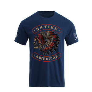 NATIVE AMERICAN SKULL GRAPHIC TEE