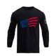 USA FLAG GRAPHIC LONG SLEEVE T-SHIRT