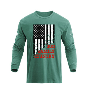 USA FLAG GFC GRAPHIC LONG SLEEVE T-SHIRT