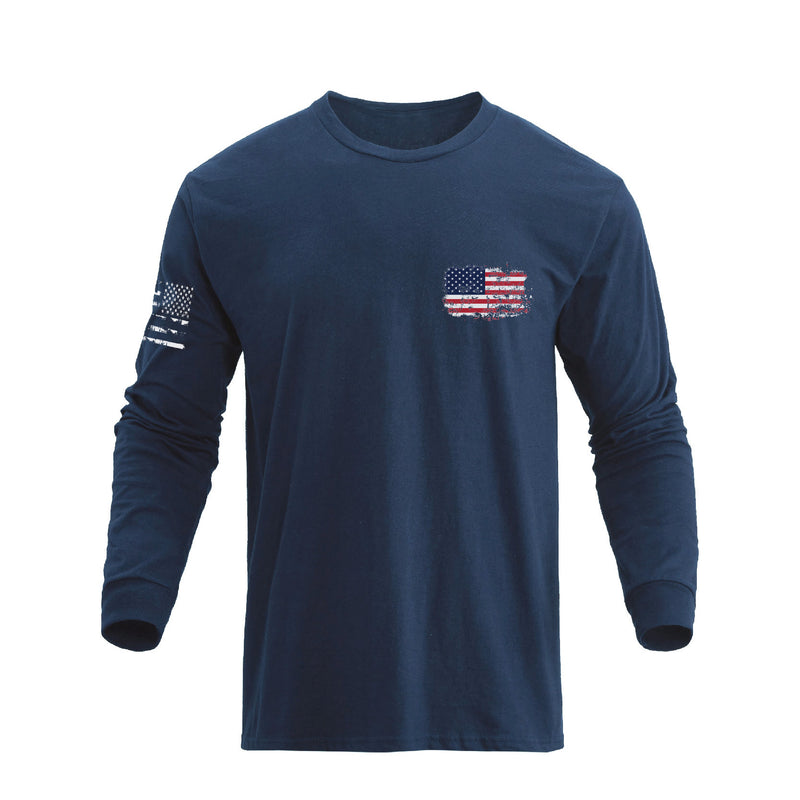 USA FLAG GRAPHIC LONG SLEEVE T-SHIRT