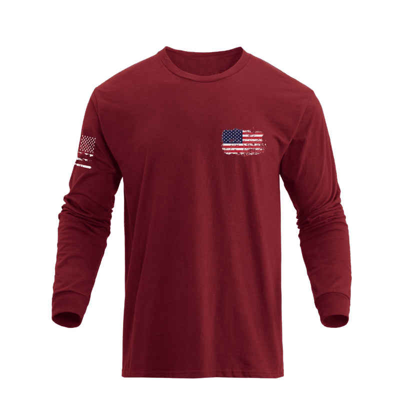 USA FLAG GRAPHIC LONG SLEEVE T-SHIRT