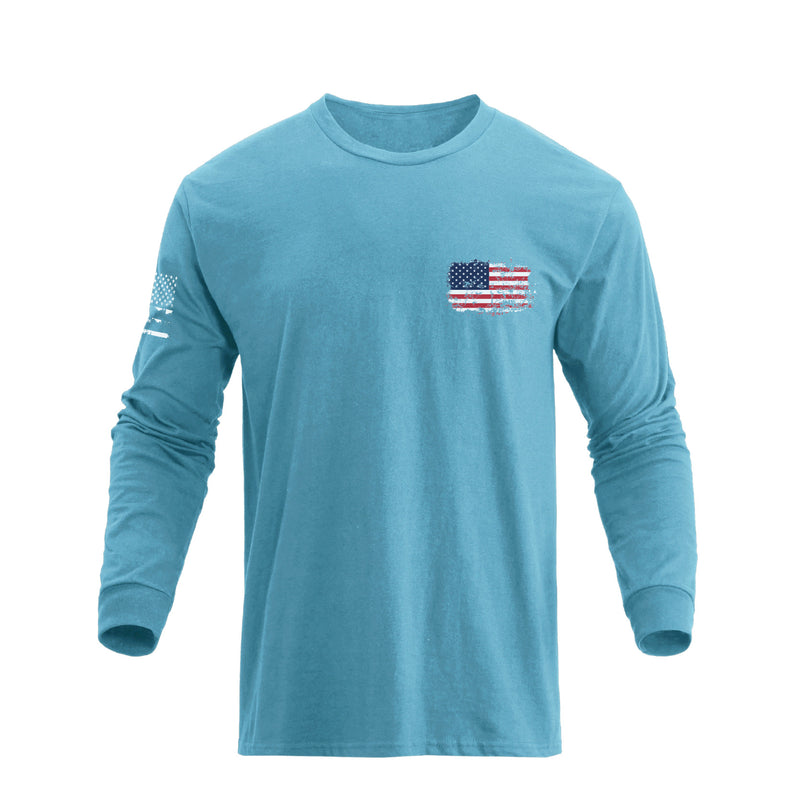 USA FLAG GRAPHIC LONG SLEEVE T-SHIRT