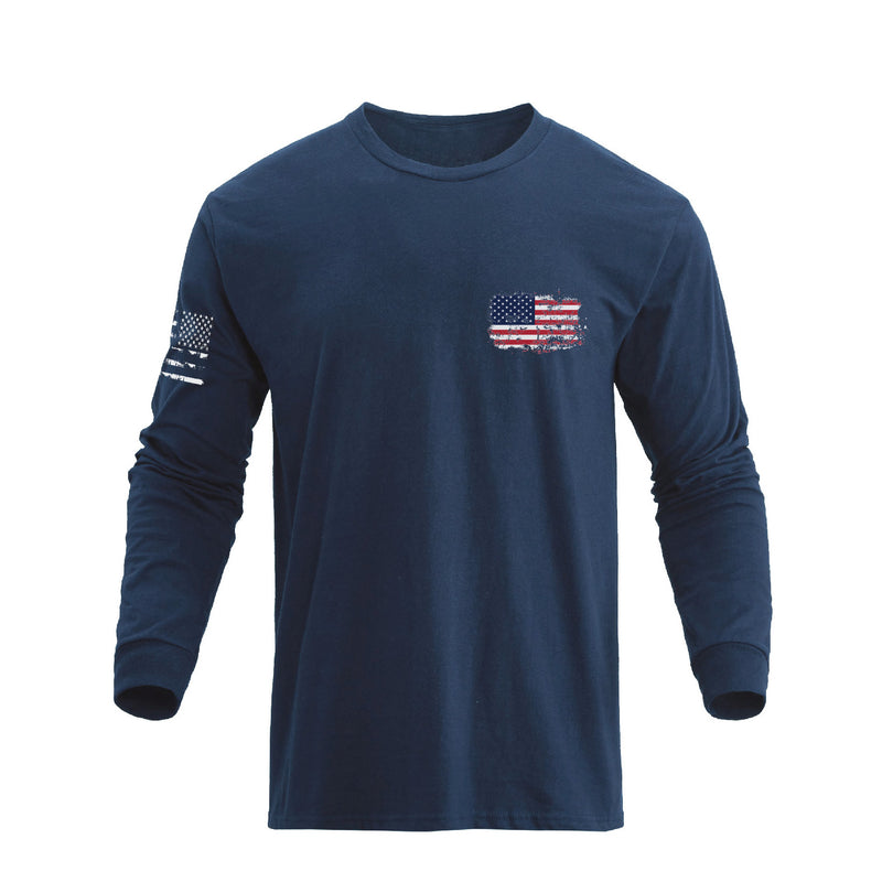 USA FLAG GRAPHIC LONG SLEEVE T-SHIRT