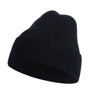 KNITTED CUFF BEANIE HAT