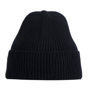 KNITTED CUFF BEANIE HAT