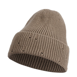 KNITTED CUFF BEANIE HAT