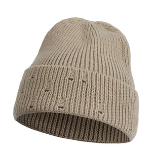 KNITTED CUFF BEANIE HAT