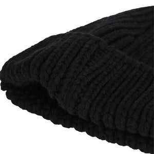 KNITTED CUFF BEANIE HAT
