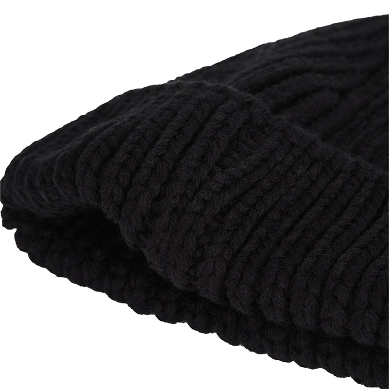 KNITTED CUFF BEANIE HAT