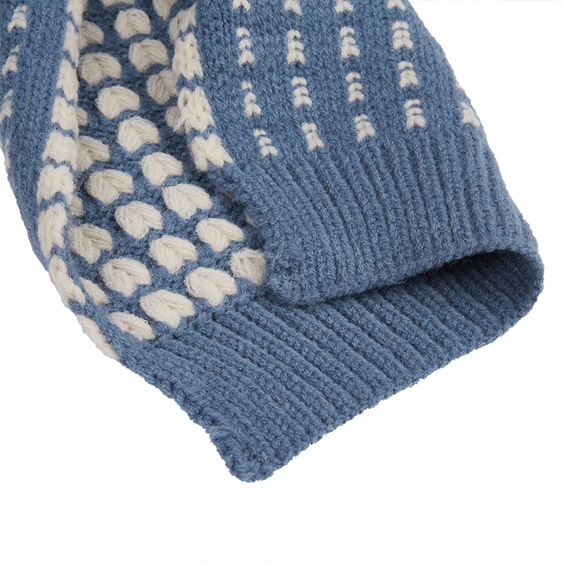 JACQUARD ROVING KNITTED SCARVES
