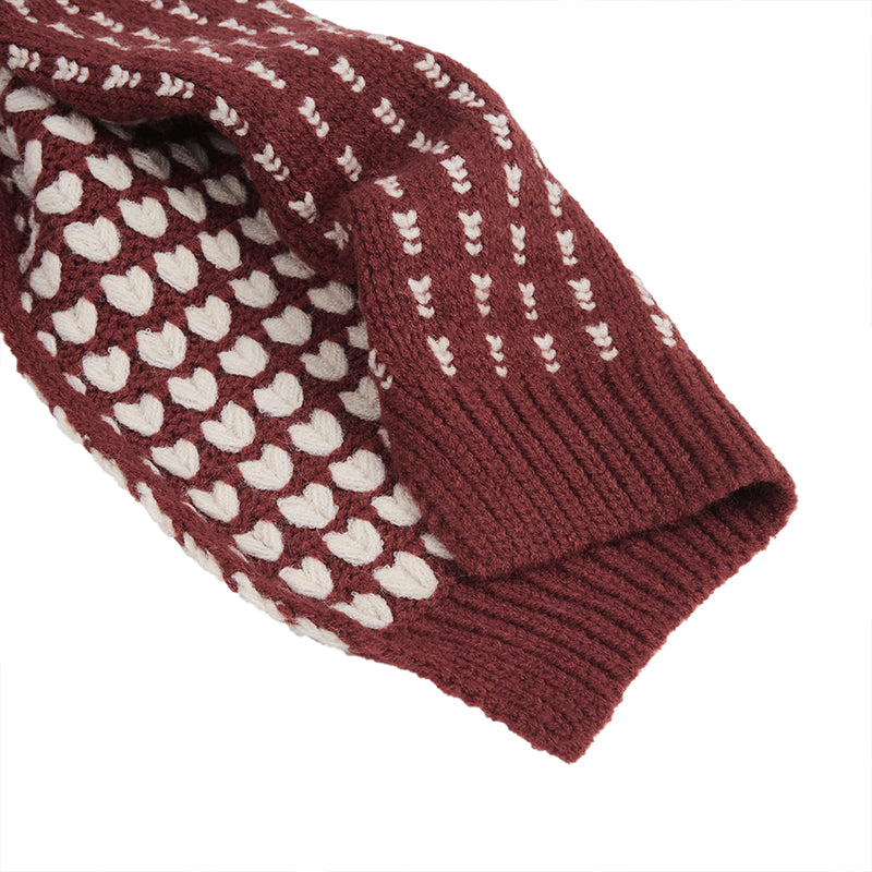 JACQUARD ROVING KNITTED SCARVES