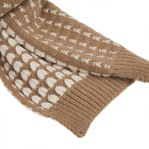 JACQUARD ROVING KNITTED SCARVES