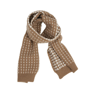 JACQUARD ROVING KNITTED SCARVES