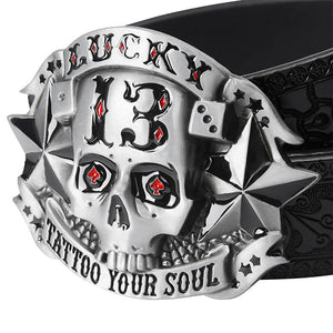 SKULL STEEL BUCKLE BELT