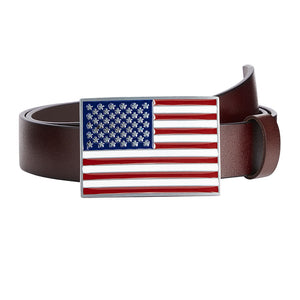 USA FLAG STEEL BUCKLE BELT