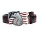 USA FLAG EAGLE STEEL BUCKLE BELT