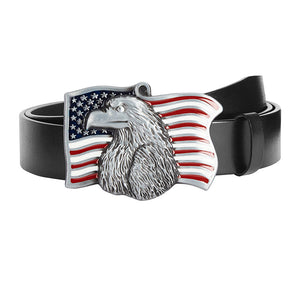 USA FLAG EAGLE STEEL BUCKLE BELT