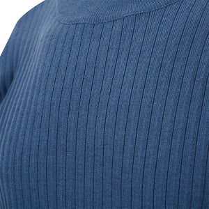 PIT-RIBBED SWEATER