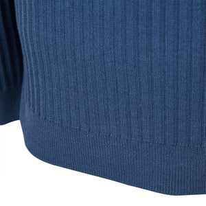 PIT-RIBBED SWEATER