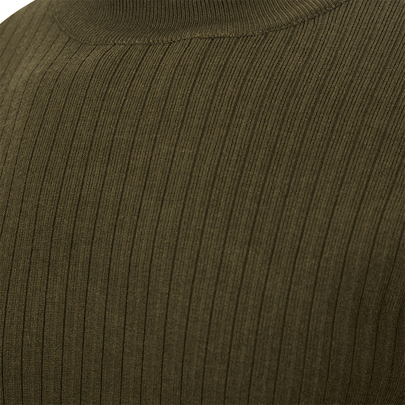 PIT-RIBBED SWEATER