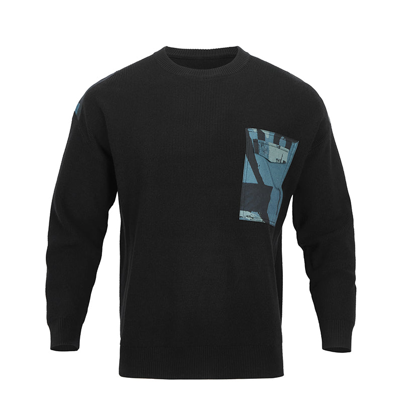 PATCH POCKET SWEATER