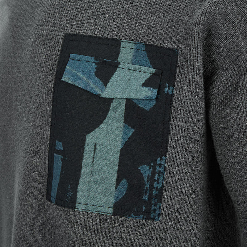 PATCH POCKET SWEATER