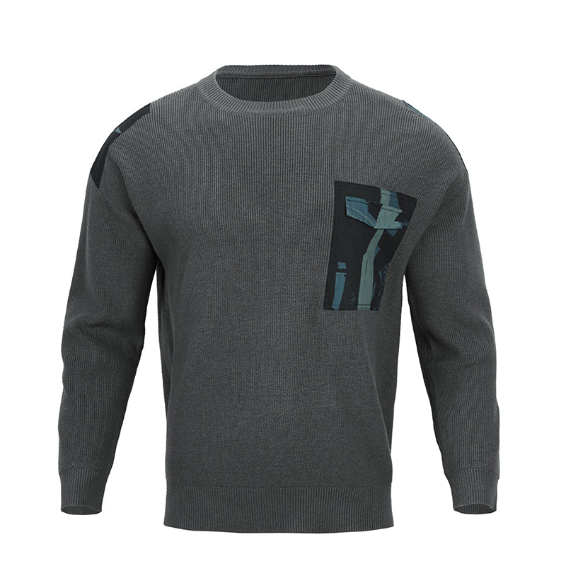 PATCH POCKET SWEATER