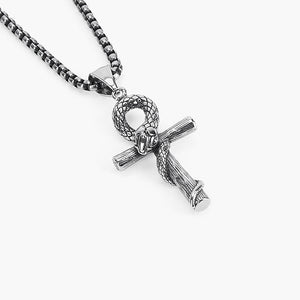 SNAKE CROSS PENDANT