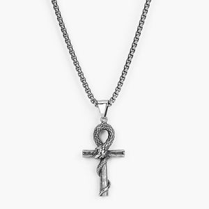 SNAKE CROSS PENDANT