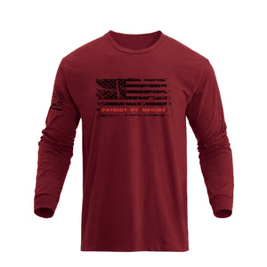 PATRIOT USA FLAG GRAPHIC LONG SLEEVE T-SHIRT