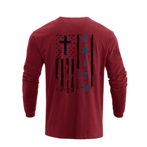 USA FLAG GRAPHIC LONG SLEEVE T-SHIRT