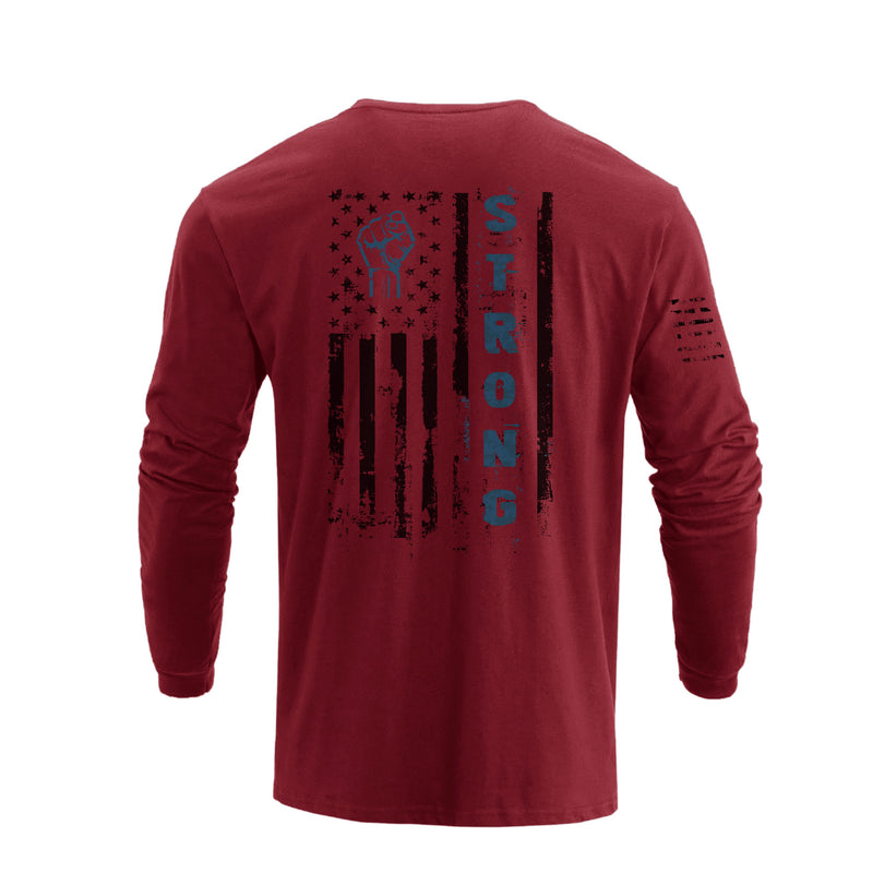 USA FLAG GRAPHIC LONG SLEEVE T-SHIRT